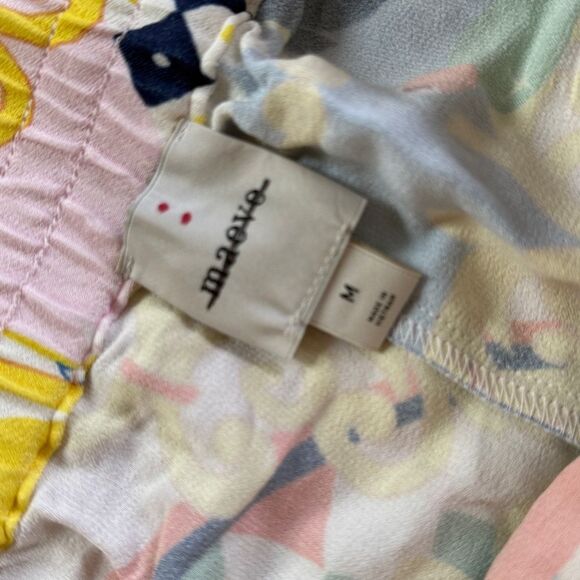 Anthropologie Maeve  Straight-Leg Pull-On Silk Pants - Picture 3 of 6